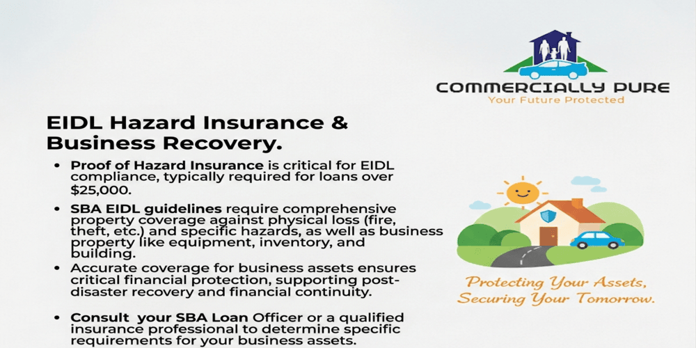 EIDL Hazard Insurance & Business Recovery.