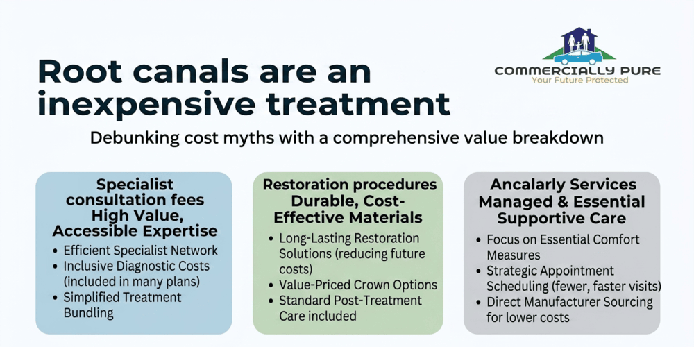 Root canals are an inexpensive treatment.