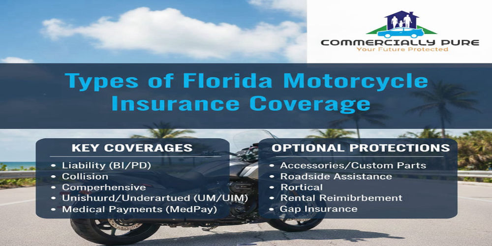 Types of Florida Motorcycle Insurance Coverage