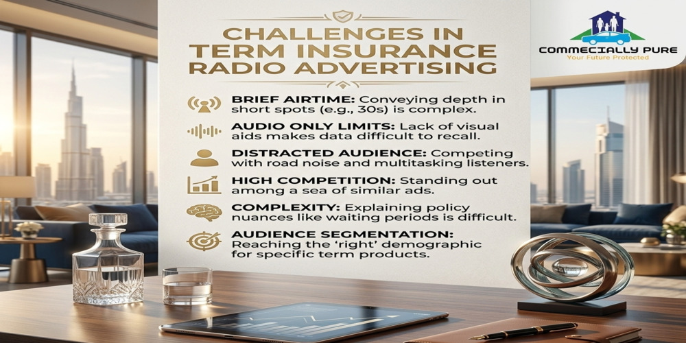 Challenges in Term Insurance Radio Advertising