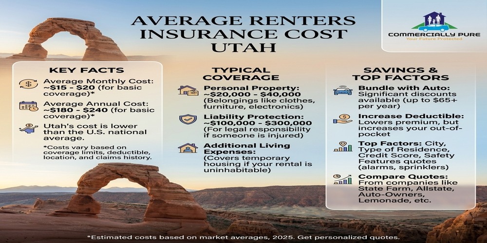 What is Average Renters Insurance cost UTAH